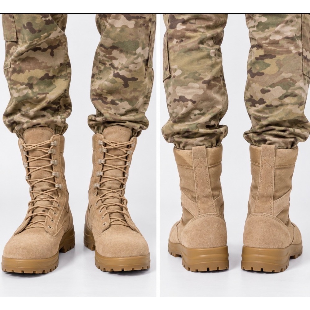 NWT McRae Military Combat Boots 10R Coyote Tan Suede Tactical Army Desert Boots